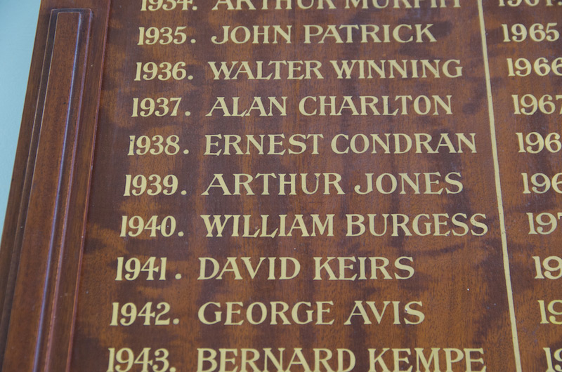 Captain's board