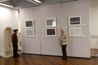 Muriel and Arthur with some of Ian's drawings